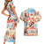 Hawaii Father's Day Couples Matching Short Sleeve Bodycon Dress and Hawaiian Shirt Hula With Dad