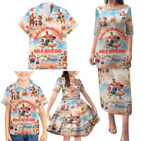 Hawaii Father's Day Family Matching Puletasi and Hawaiian Shirt Hula With Dad DT02 - Polynesian Pride
