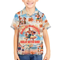 Hawaii Father's Day Family Matching Puletasi and Hawaiian Shirt Hula With Dad DT02 Son's Shirt Art - Polynesian Pride