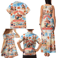 Hawaii Father's Day Family Matching Tank Maxi Dress and Hawaiian Shirt Hula With Dad DT02 - Polynesian Pride