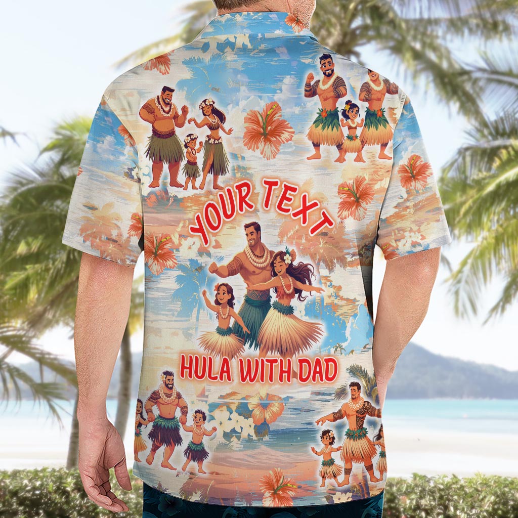 Hawaii Father's Day Hawaiian Shirt Hula With Dad DT02 - Polynesian Pride