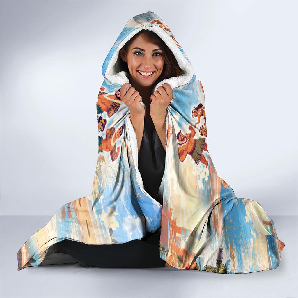 Hawaii Father's Day Hooded Blanket Hula With Dad DT02 - Polynesian Pride