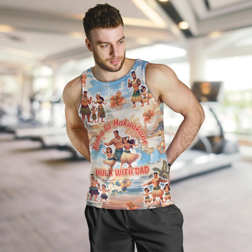Hawaii Father's Day Men Tank Top Hula With Dad DT02 Art - Polynesian Pride
