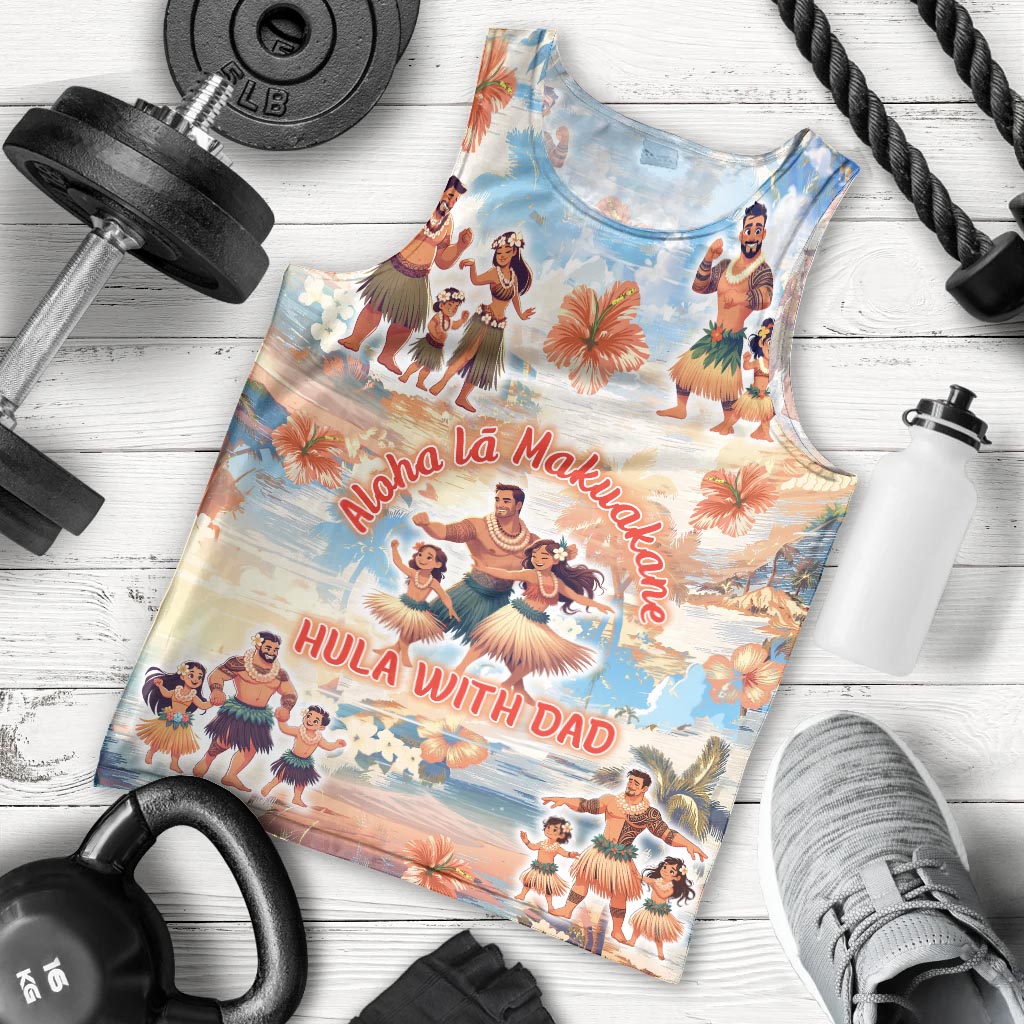 Hawaii Father's Day Men Tank Top Hula With Dad DT02 - Polynesian Pride