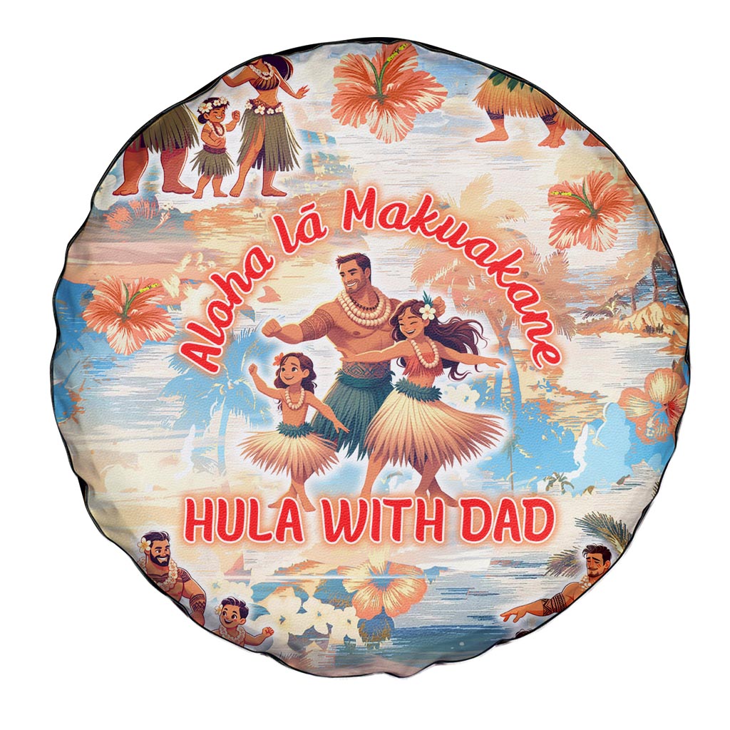 Hawaii Father's Day Spare Tire Cover Hula With Dad DT02 - Polynesian Pride