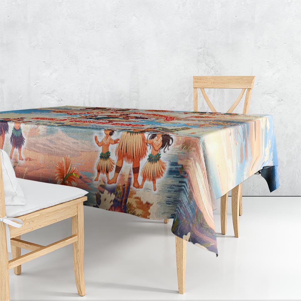 Hawaii Father's Day Tablecloth Hula With Dad DT02 - Polynesian Pride