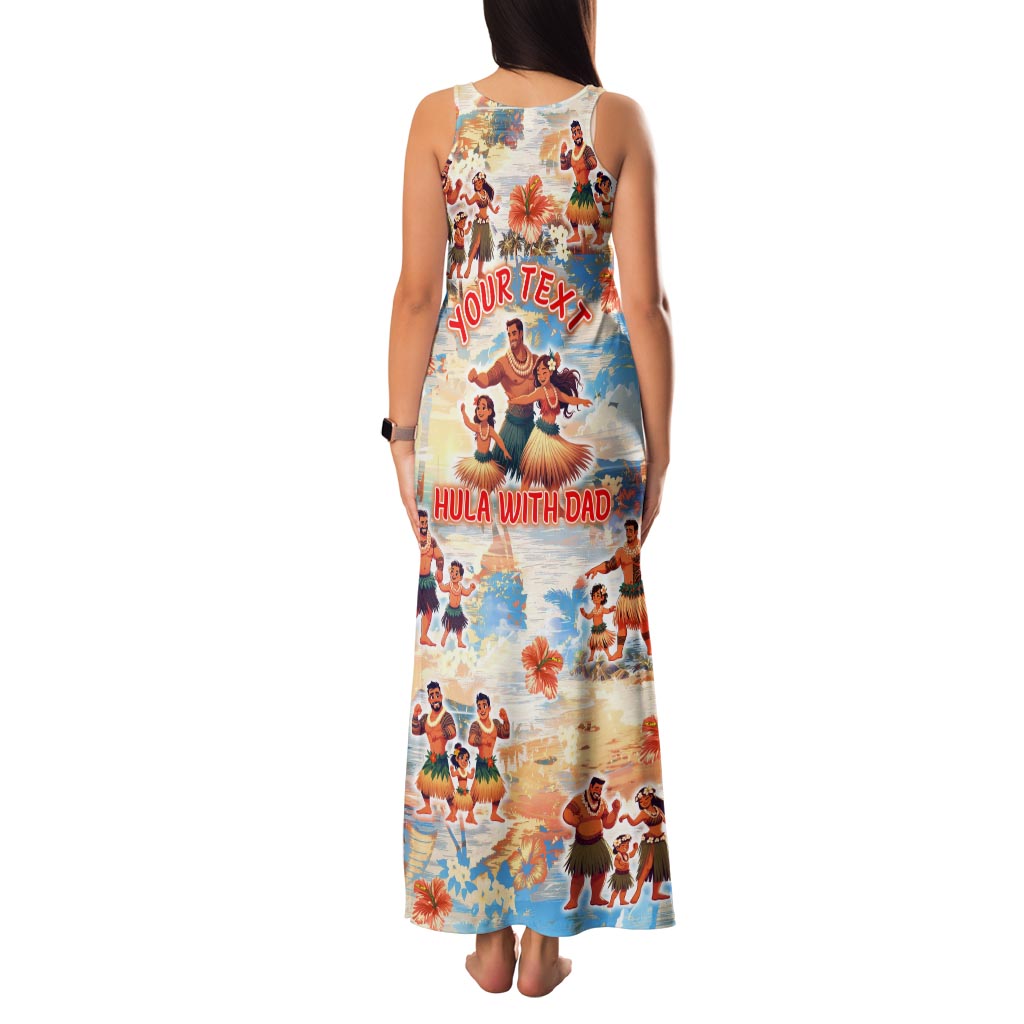 Hawaii Father's Day Tank Maxi Dress Hula With Dad DT02 - Polynesian Pride