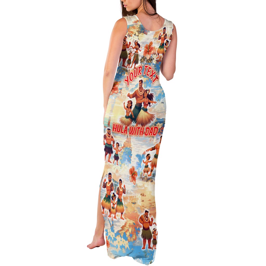 Hawaii Father's Day Tank Maxi Dress Hula With Dad DT02 - Polynesian Pride