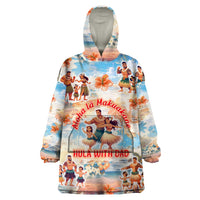Hawaii Father's Day Wearable Blanket Hoodie Hula With Dad DT02 One Size Art - Polynesian Pride