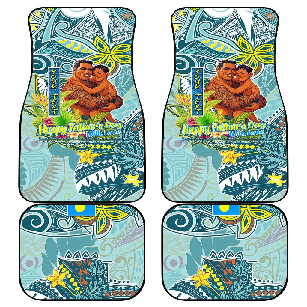 Palau Father's Day Polynesia Car Mats Dad and Son