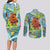 Palau Father's Day Polynesia Couples Matching Long Sleeve Bodycon Dress and Long Sleeve Button Shirt Dad and Son