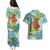 Palau Father's Day Polynesia Couples Matching Puletasi and Hawaiian Shirt Dad and Son