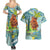 Palau Father's Day Polynesia Couples Matching Summer Maxi Dress and Hawaiian Shirt Dad and Son