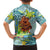 Palau Father's Day Polynesia Family Matching Long Sleeve Bodycon Dress and Hawaiian Shirt Dad and Son