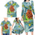 Palau Father's Day Polynesia Family Matching Long Sleeve Bodycon Dress and Hawaiian Shirt Dad and Son