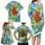 Palau Father's Day Polynesia Family Matching Long Sleeve Bodycon Dress and Hawaiian Shirt Dad and Son