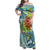 Palau Father's Day Polynesia Family Matching Off Shoulder Maxi Dress and Hawaiian Shirt Dad and Son