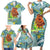 Palau Father's Day Polynesia Family Matching Short Sleeve Bodycon Dress and Hawaiian Shirt Dad and Son