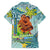 Palau Father's Day Polynesia Family Matching Short Sleeve Bodycon Dress and Hawaiian Shirt Dad and Son