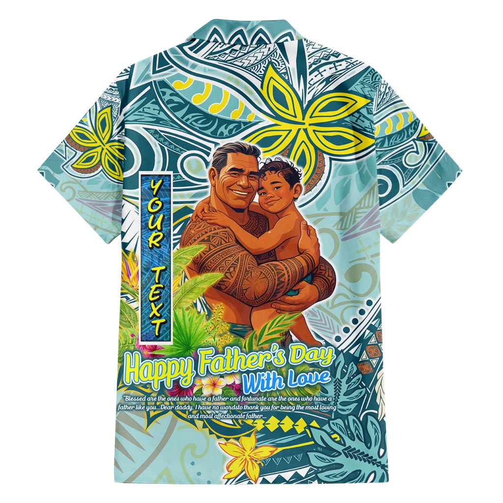 Palau Father's Day Polynesia Family Matching Summer Maxi Dress and Hawaiian Shirt Dad and Son