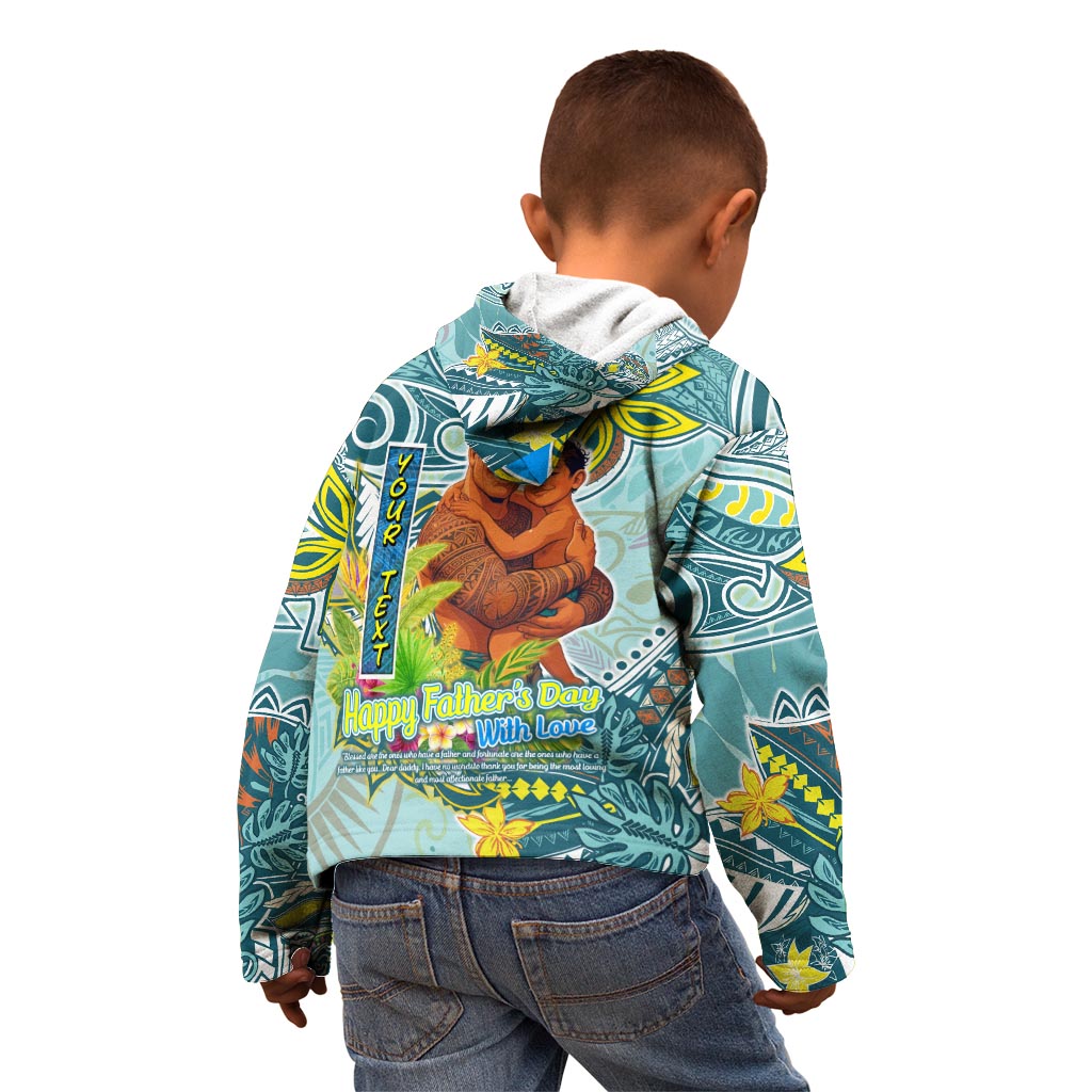 Palau Father's Day Polynesia Kid Hoodie Dad and Son