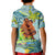 Palau Father's Day Polynesia Kid Polo Shirt Dad and Son