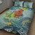 Palau Father's Day Polynesia Quilt Bed Set Dad and Son