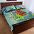 Palau Father's Day Polynesia Quilt Bed Set Dad and Son