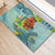 Palau Father's Day Polynesia Rubber Doormat Dad and Son