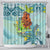 Palau Father's Day Polynesia Shower Curtain Dad and Son