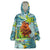 Palau Father's Day Polynesia Wearable Blanket Hoodie Dad and Son