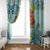 Palau Father's Day Polynesia Window Curtain Dad and Son