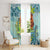 Palau Father's Day Polynesia Window Curtain Dad and Son