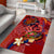 Happy Father's Day French Polynesia Area Rug Family Turtle Hibiscus