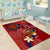 Happy Father's Day French Polynesia Area Rug Family Turtle Hibiscus