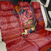 Happy Father's Day French Polynesia Back Car Seat Cover Family Turtle Hibiscus