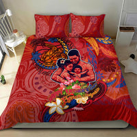 Happy Father's Day French Polynesia Bedding Set Family Turtle Hibiscus DT02 - Polynesian Pride