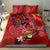 Happy Father's Day French Polynesia Bedding Set Family Turtle Hibiscus