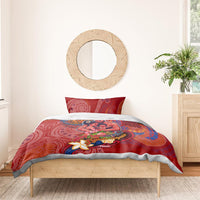 Happy Father's Day French Polynesia Bedding Set Family Turtle Hibiscus DT02 - Polynesian Pride