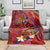 Happy Father's Day French Polynesia Blanket Family Turtle Hibiscus