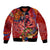 Happy Father's Day French Polynesia Bomber Jacket Family Turtle Hibiscus