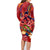 Happy Father's Day French Polynesia Family Matching Long Sleeve Bodycon Dress and Hawaiian Shirt Family Turtle Hibiscus