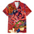 Happy Father's Day French Polynesia Family Matching Off The Shoulder Long Sleeve Dress and Hawaiian Shirt Family Turtle Hibiscus