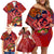 Happy Father's Day French Polynesia Family Matching Off Shoulder Short Dress and Hawaiian Shirt Family Turtle Hibiscus