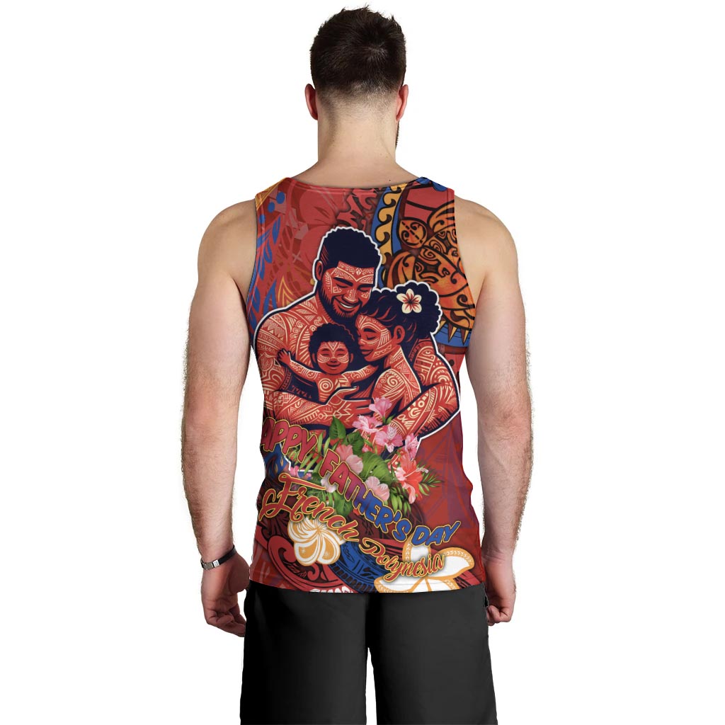 Happy Father's Day French Polynesia Men Tank Top Family Turtle Hibiscus DT02 - Polynesian Pride