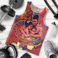 Happy Father's Day French Polynesia Men Tank Top Family Turtle Hibiscus DT02 - Polynesian Pride