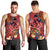 Happy Father's Day French Polynesia Men Tank Top Family Turtle Hibiscus