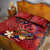 Happy Father's Day French Polynesia Quilt Bed Set Family Turtle Hibiscus