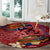 Happy Father's Day French Polynesia Round Carpet Family Turtle Hibiscus