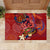 Happy Father's Day French Polynesia Rubber Doormat Family Turtle Hibiscus